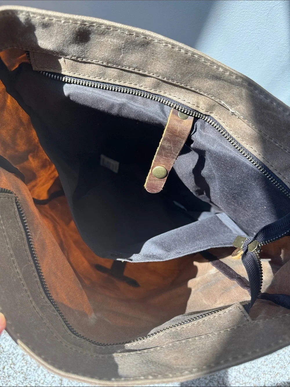 Solstice Waxed Canvas & Leather Laptop Backpack NWOT